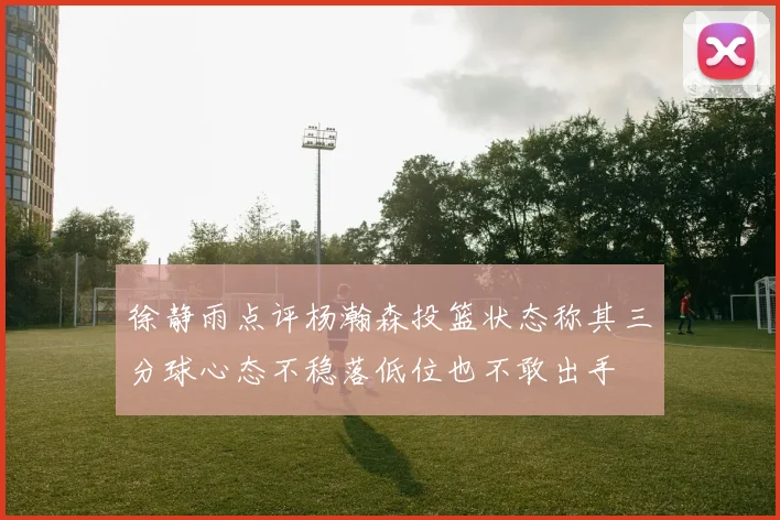 徐静雨点评杨瀚森投篮状态称其三分球心态不稳落低位也不敢出手